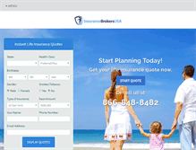 Tablet Screenshot of insurancebrokersusa.com